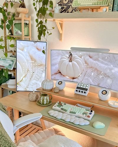 Some more autumn vibes 🍂🧺☁️

Ngl I struggle with adding autumn touches to my setup when it’s a basically all green. I’m not s...