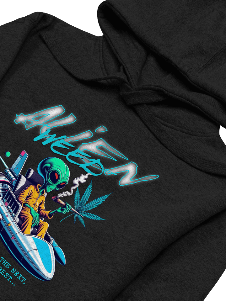 Alien Weed - Searching the Galaxy Hoodie - Premium Unisex Fit product image (2)
