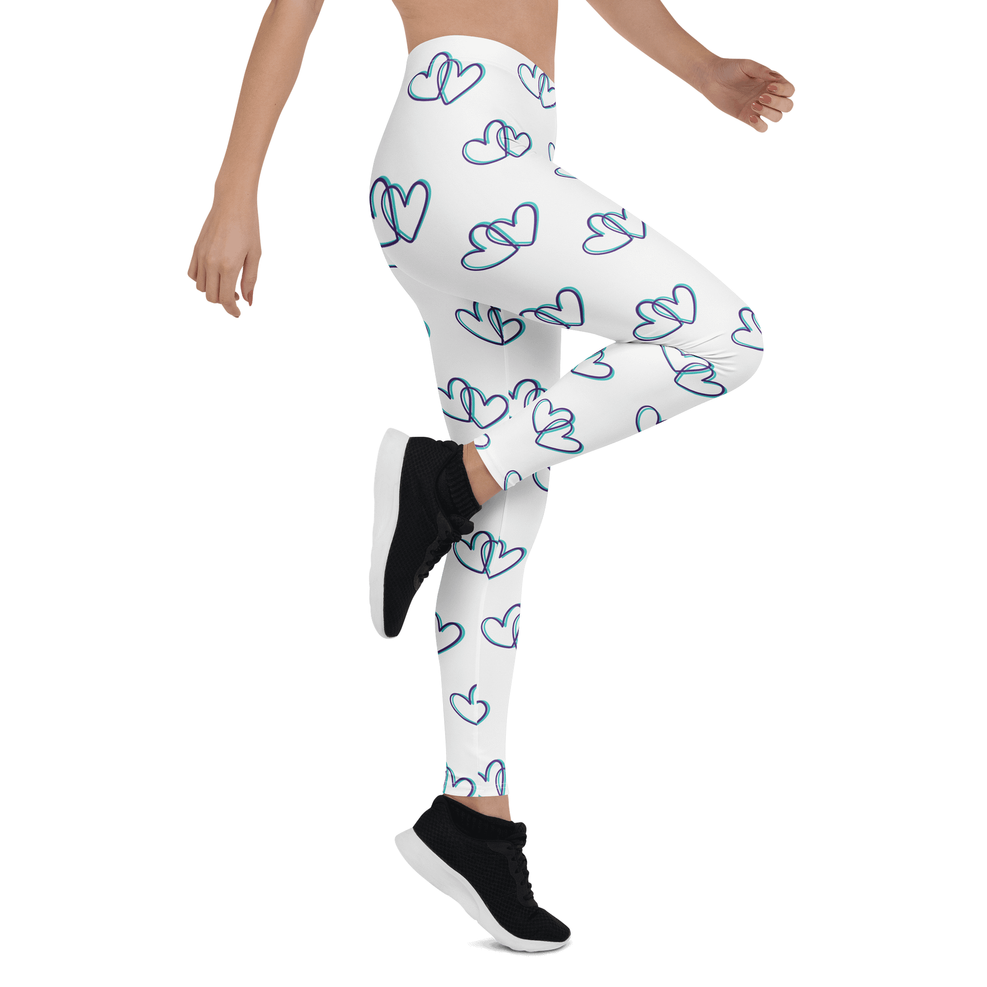 White Heart Leggings product image (7)