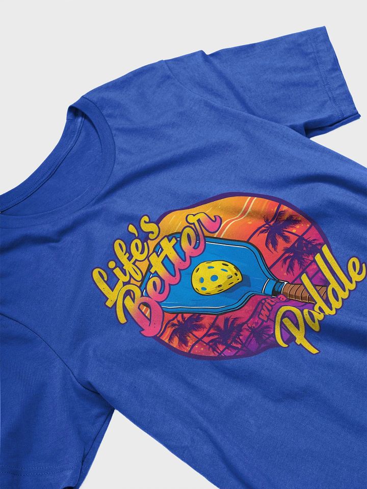Life’s Better with a Paddle Pickleball Shirt – Retro Sunset Style product image (2)