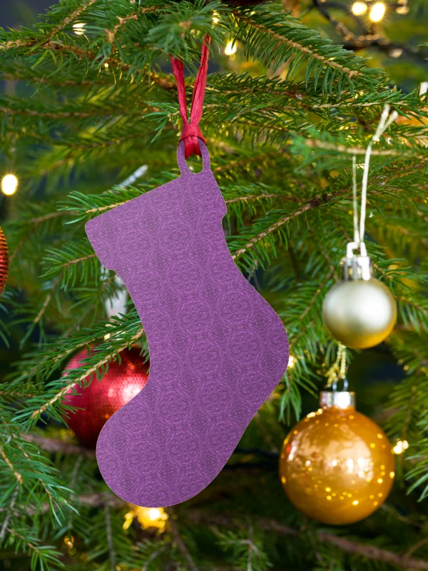 Plum Solstice – Wooden Christmas Ornament product image (1)