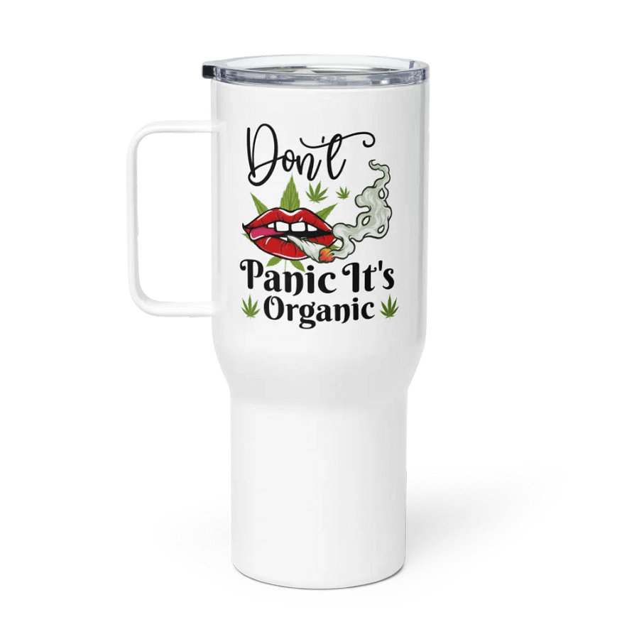 Don't Panic It's Organic - Travel Mug w/ Handle product image (1)