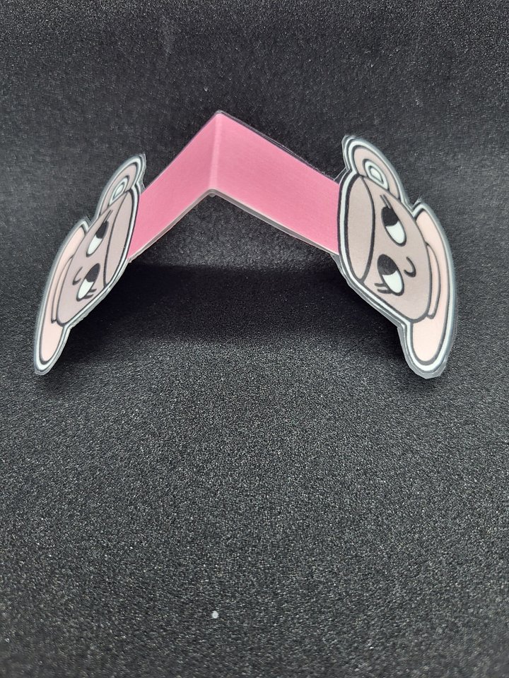 Cute Cartoon Lilac Teacup and Saucer Character Magnetic Laminated Bookmark for Foodies product image (2)
