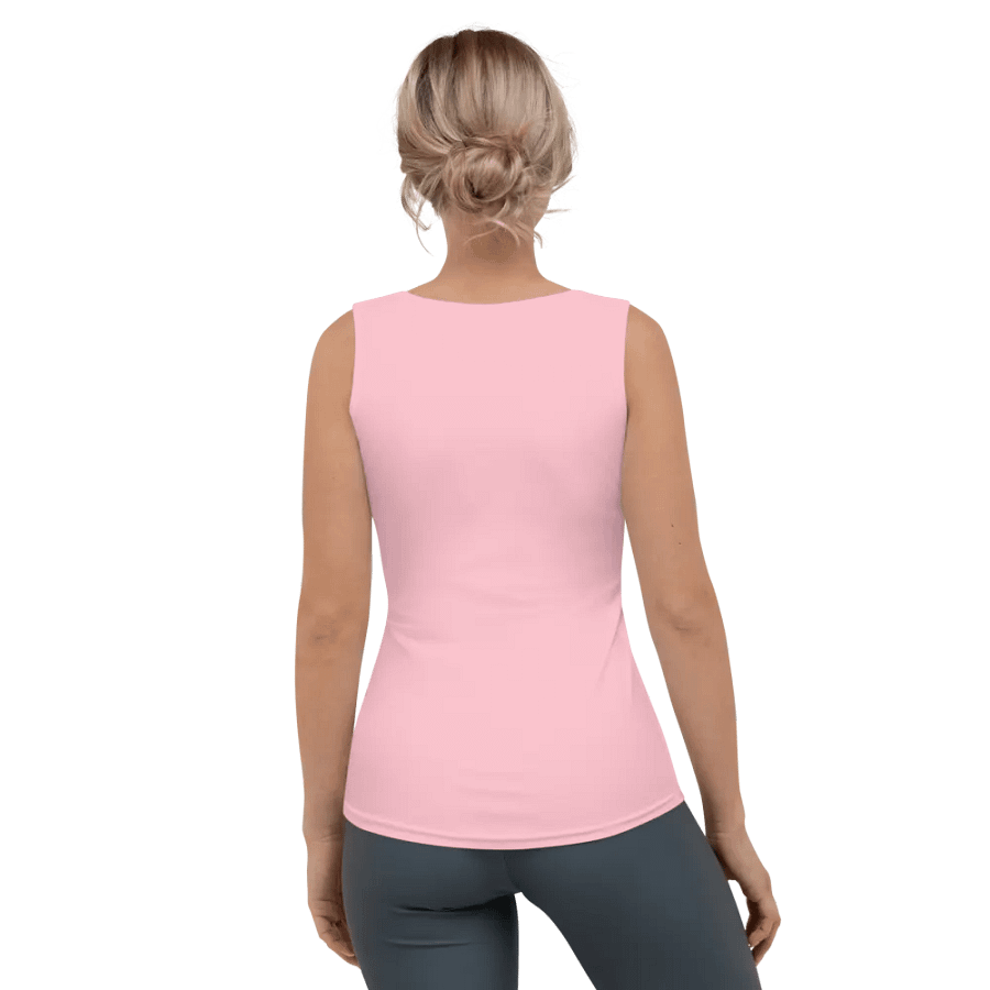 Plain Color Pink Tank Top product image (2)
