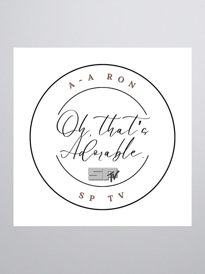 Oh That's Adorable - A-A Ron Sticker product image (2)