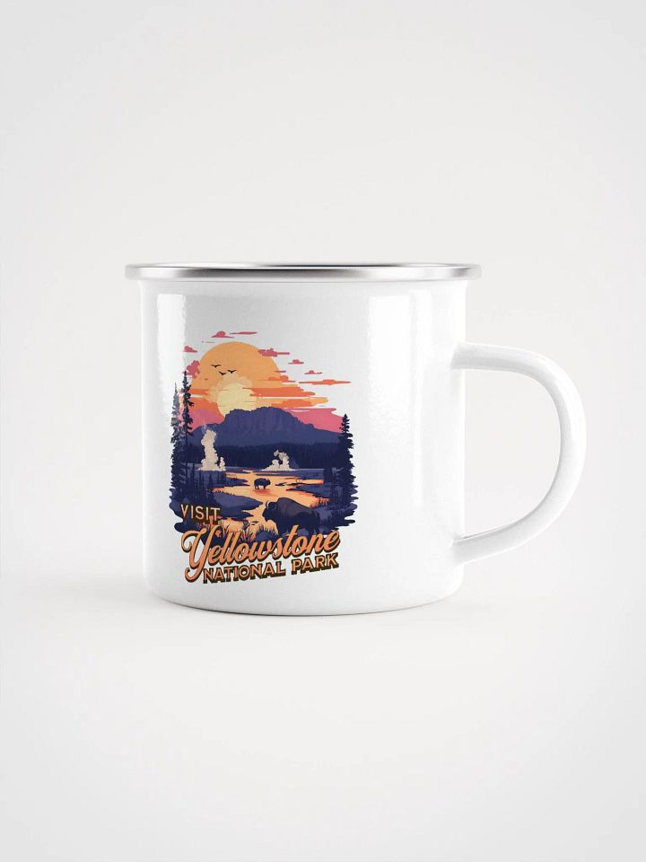 Vintage Yellowstone Enamel Mug product image (1)