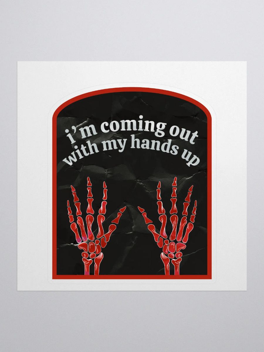 looks like i’m caught - die cut sticker product image (1)