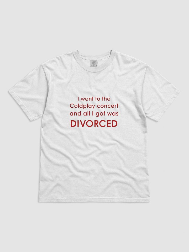 Coldplay Divorce Concert T-shirt product image (5)