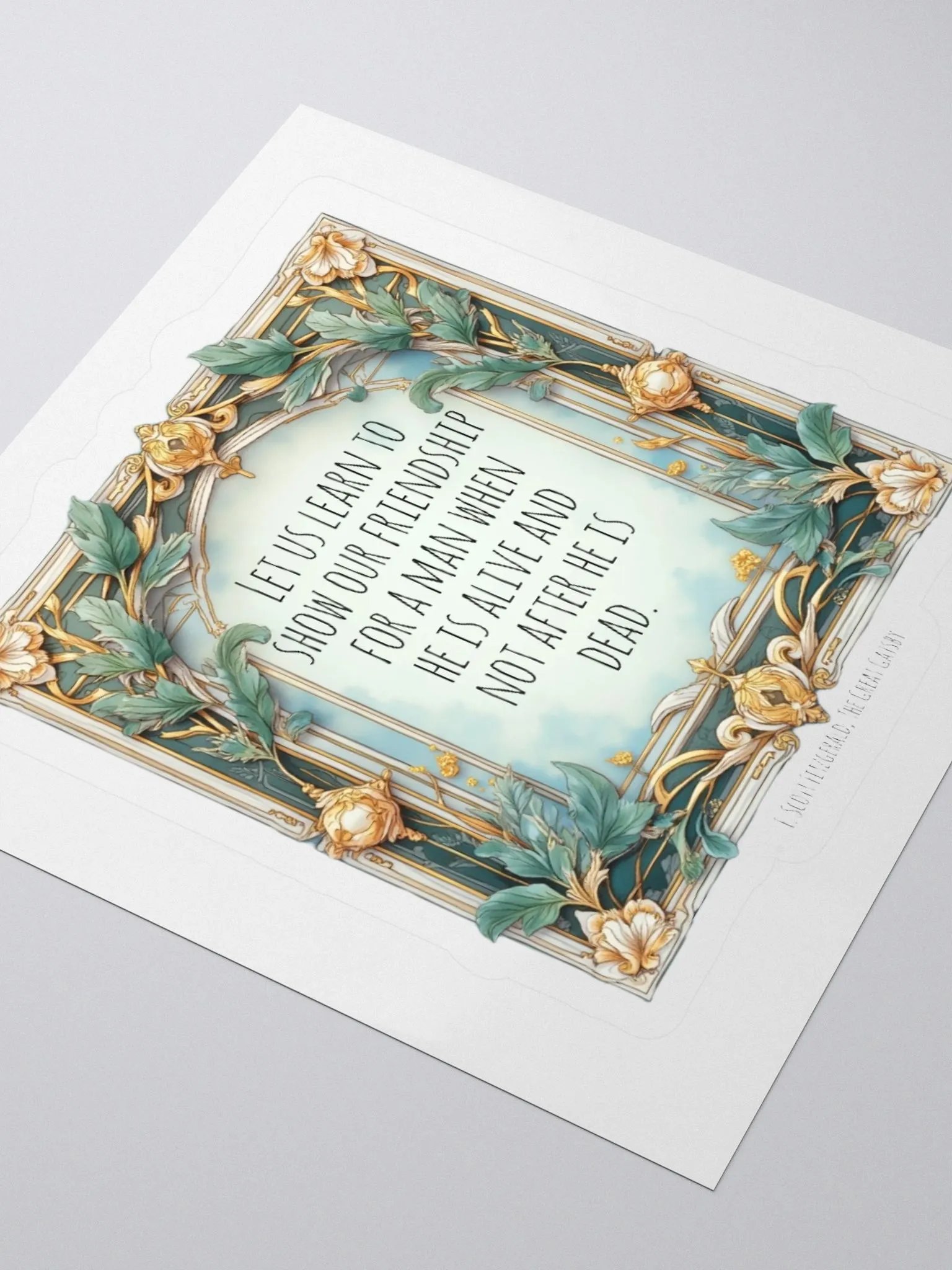 Let Us Celebrate Friendship Fitzgerald Sticker product image (9)