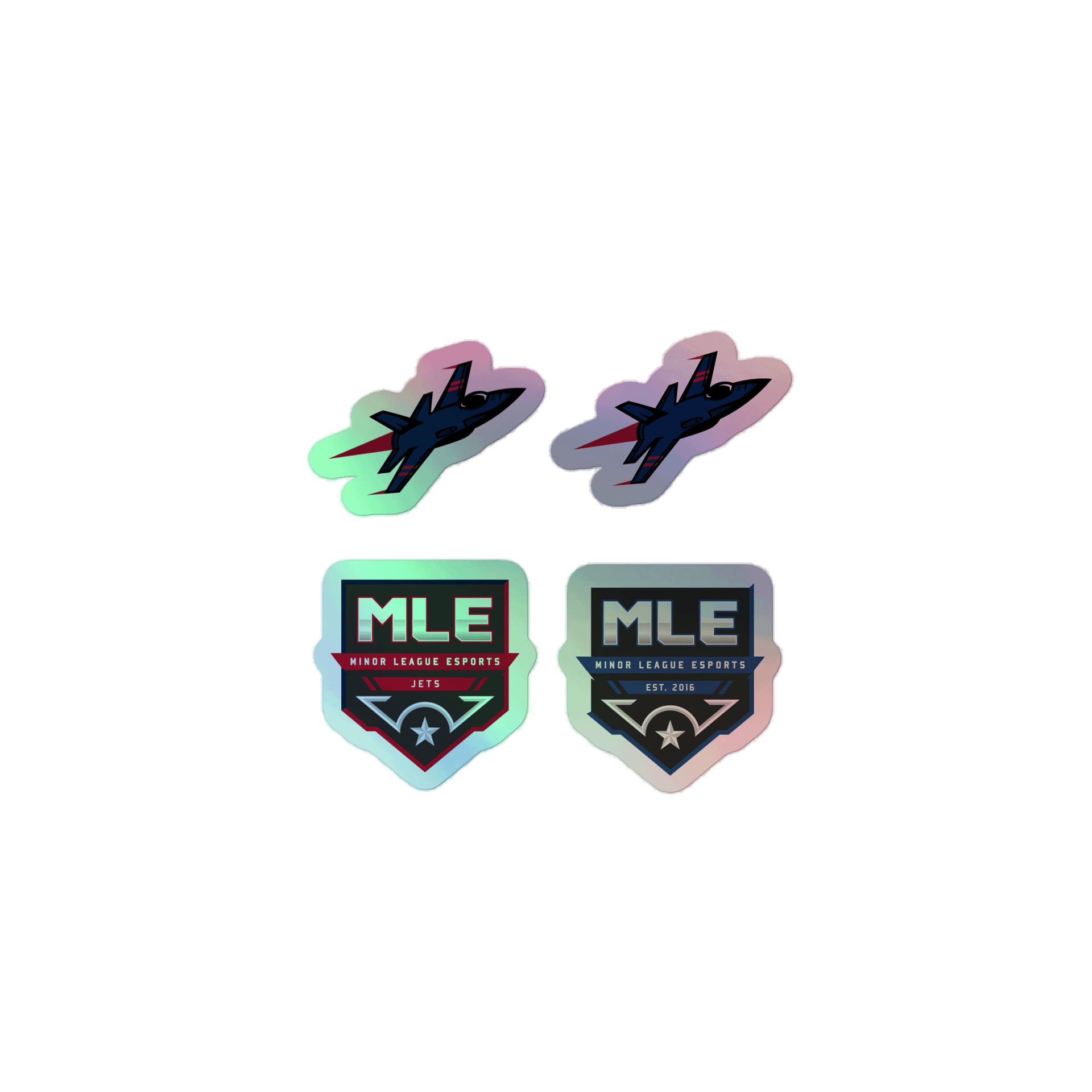 Jets Holographic Sticker Set product image (1)