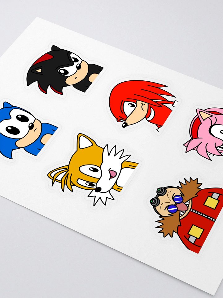 Sonic fan art sticker set product image (2)