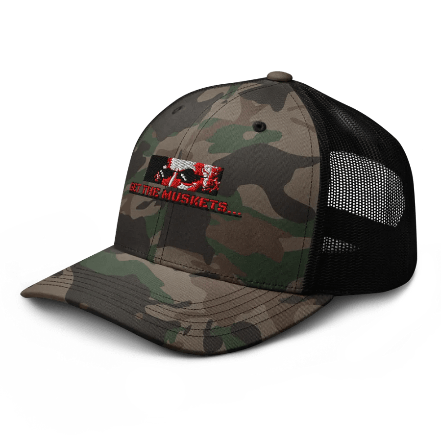 Get The Muskets Camo Trucker Hat product image (6)