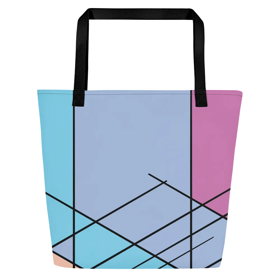 Vibrant Geometric Colorful Design All-Over Tote Bag product image (3)