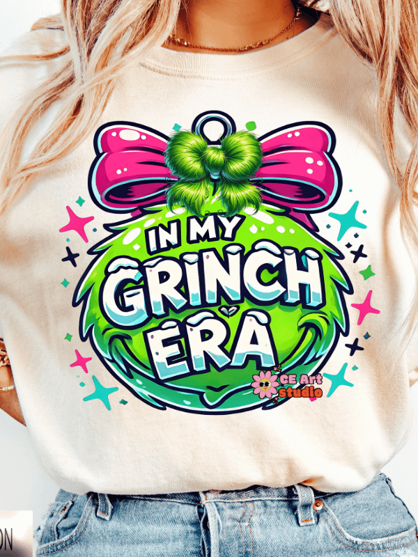 In My Grinch Era T-Shirt Design PNG product image (2)