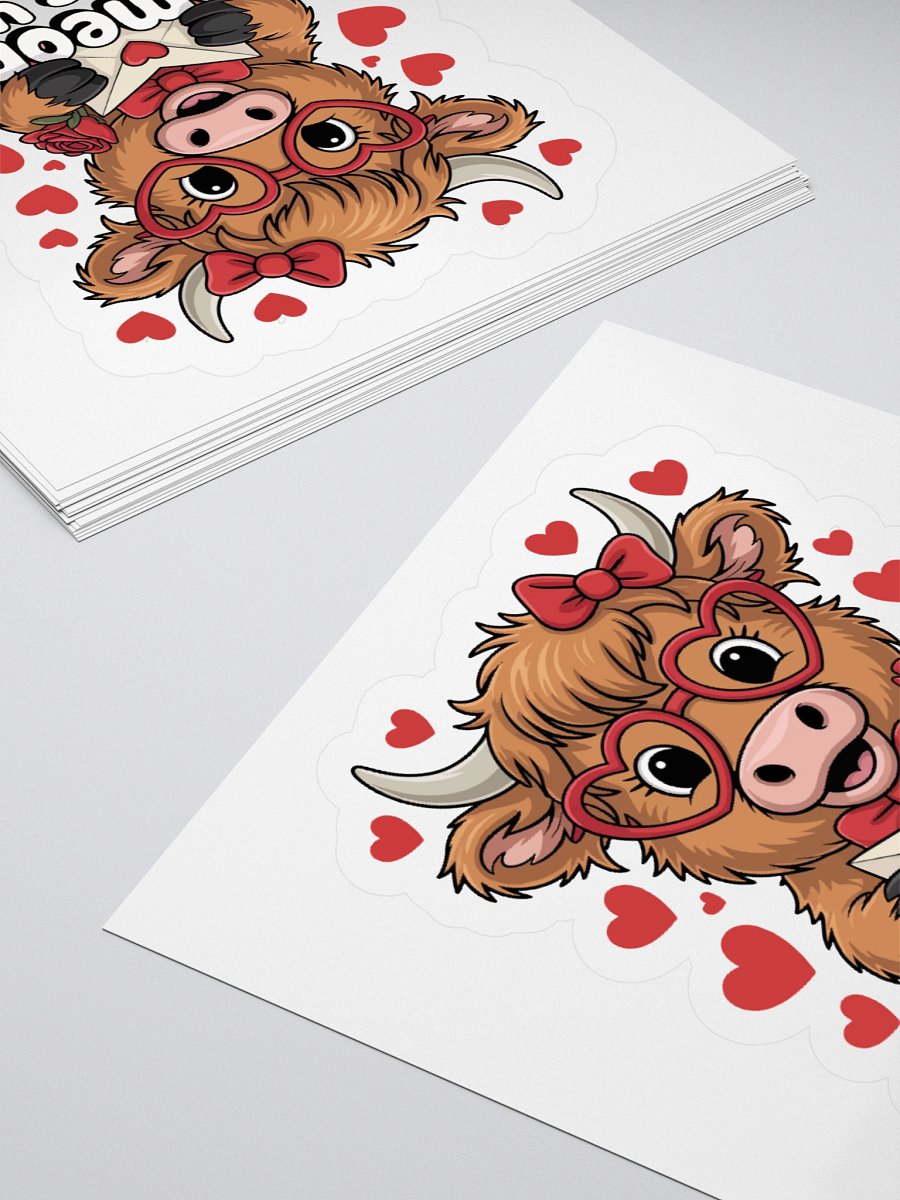 Valentine Cow Sticker Set product image (10)