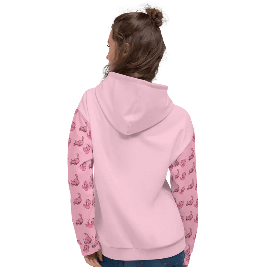 Pink Cat Paradise Hoodie product image (11)