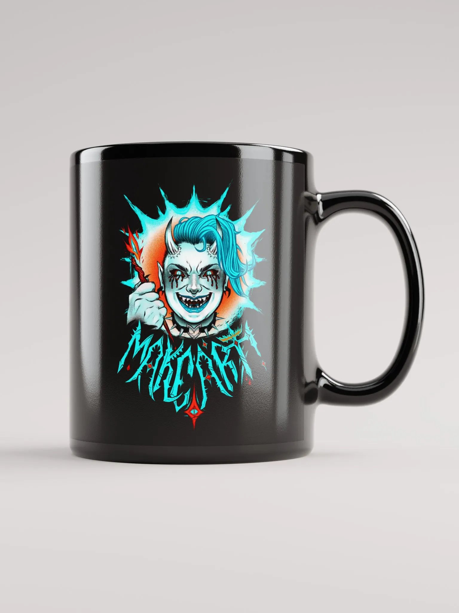 Make Art Black Glossy Mug product image (2)
