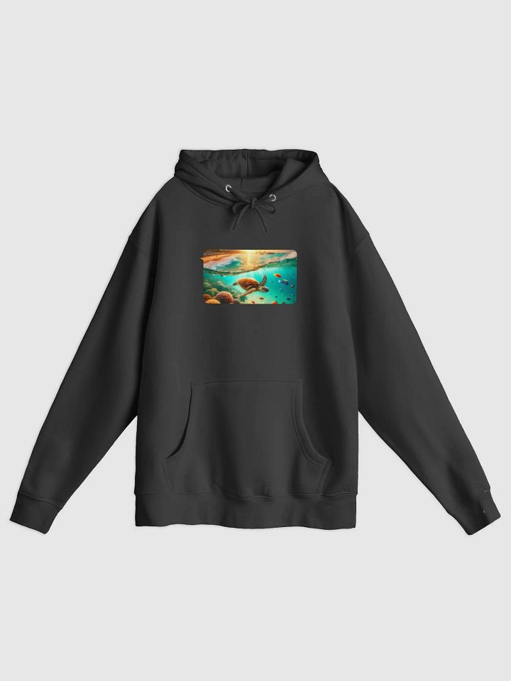 Ocean Serenity Unisex Hoodie | AI Design beautiful underwater scenery product image (2)