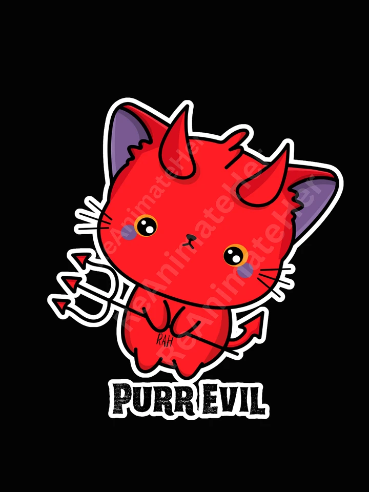 Purr Evil Sticker product image (1)