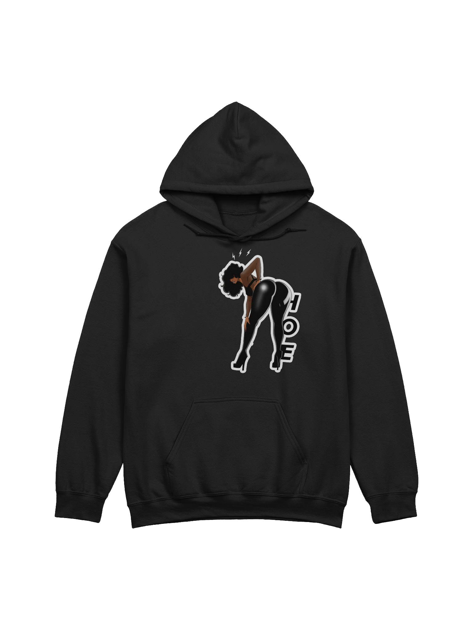 HOE HOODIE LEGGINGS - BLACK product image (1)