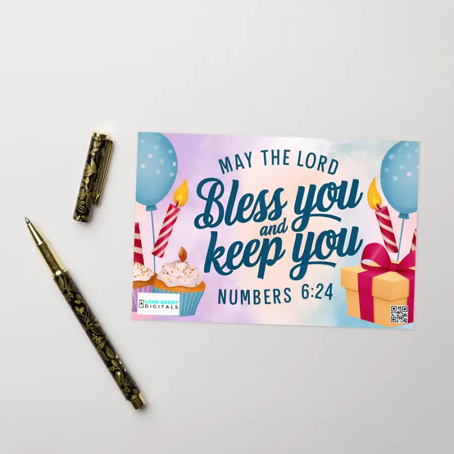 Happy & Blessed Birthday Card product image (8)