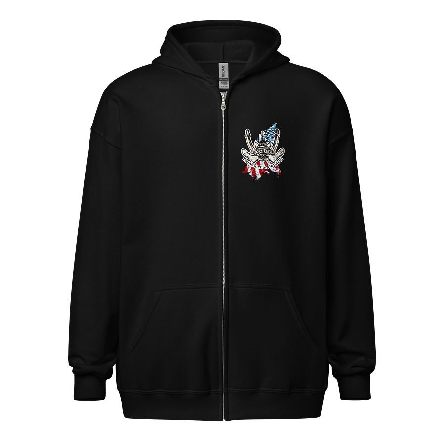 Twin anchor Mount Rainier Marshall Foss Flag Zip Hoodie product image (2)