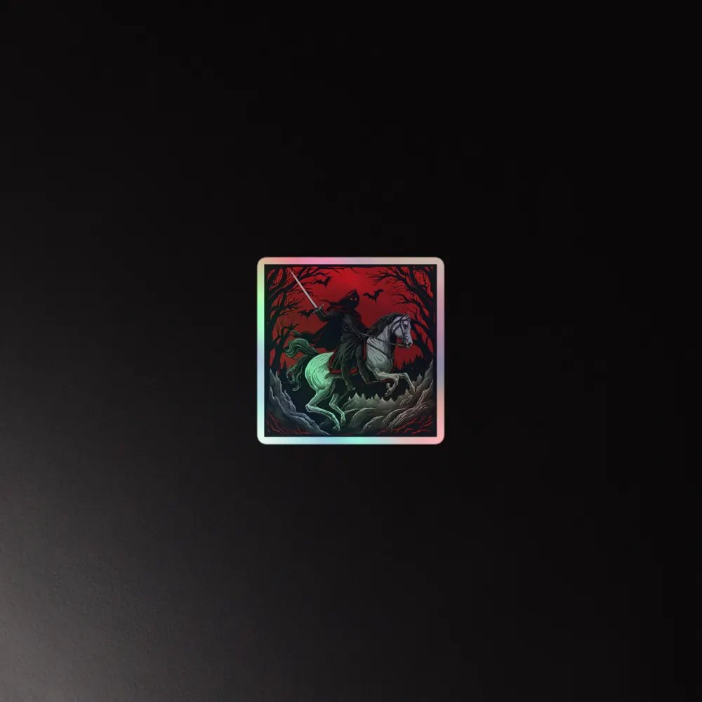 Fear Headless Horseman Holographic Sticker Set product image (4)