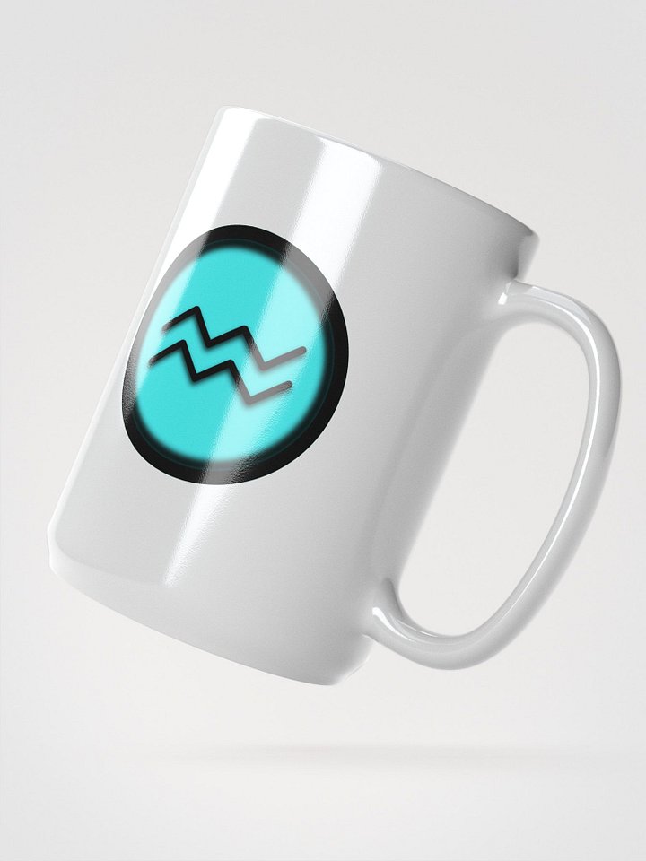 Astrology Symbol | Zodiac Sign | Aquarius White Glossy Mug product image (2)