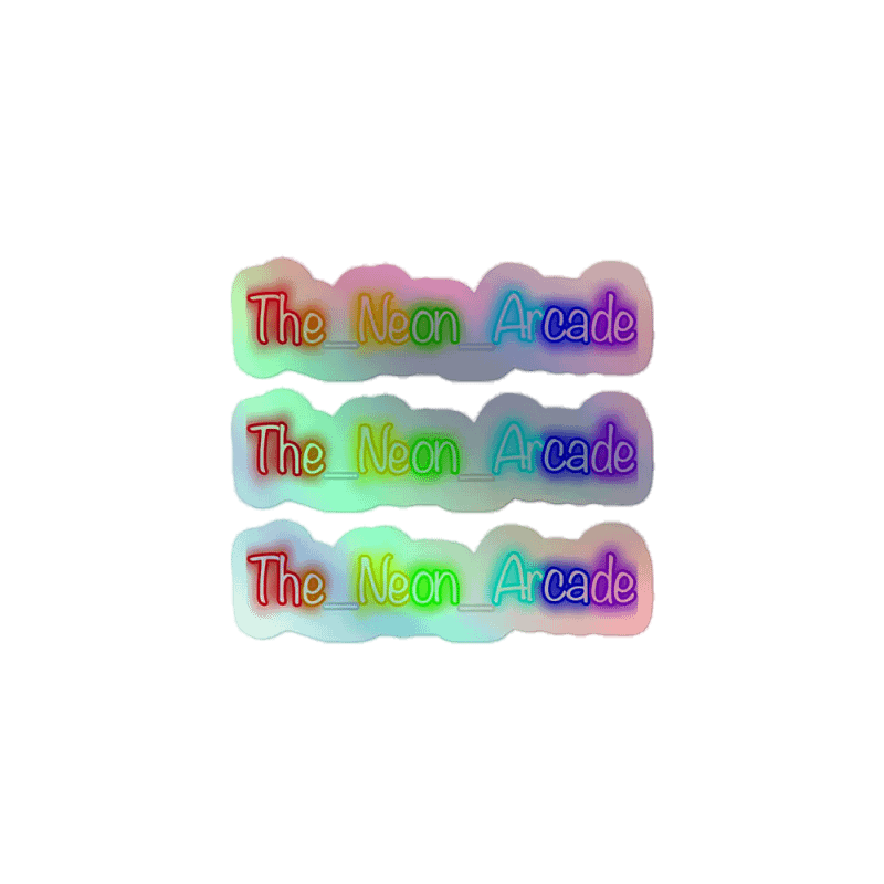 The Neon Arcade Holographic Decal 3 set