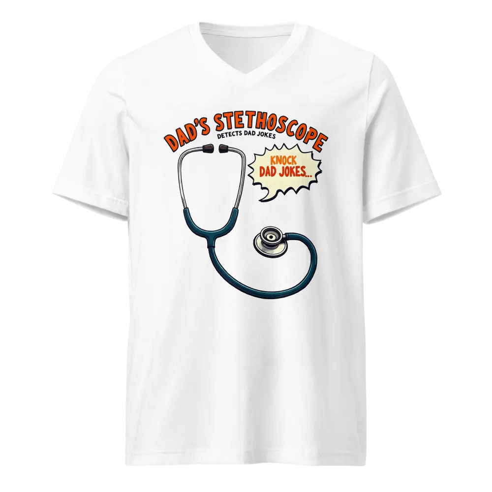 Dad's Stethoscope Humor v-neck Tee product image (1)
