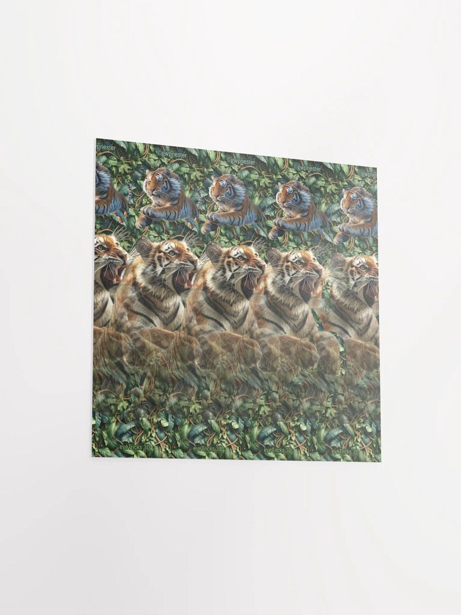 Leaping Tiger - 3D Stereogram Poster product image (11)