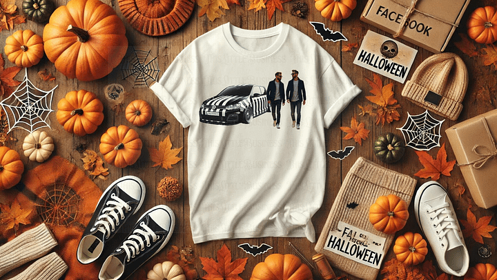 Spooky Season Just Got Better: Custom Beetlejuice-Inspired T-Shirts! product image (1)