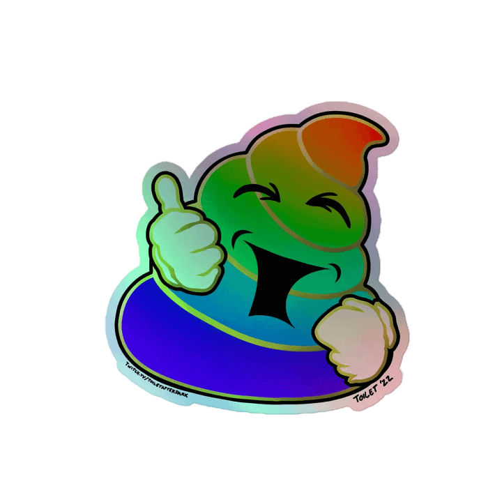PooPride Holographic Sticker product image (2)