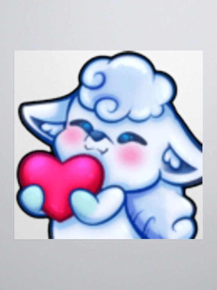 Alolan Ninetails Heart Sticker product image (2)