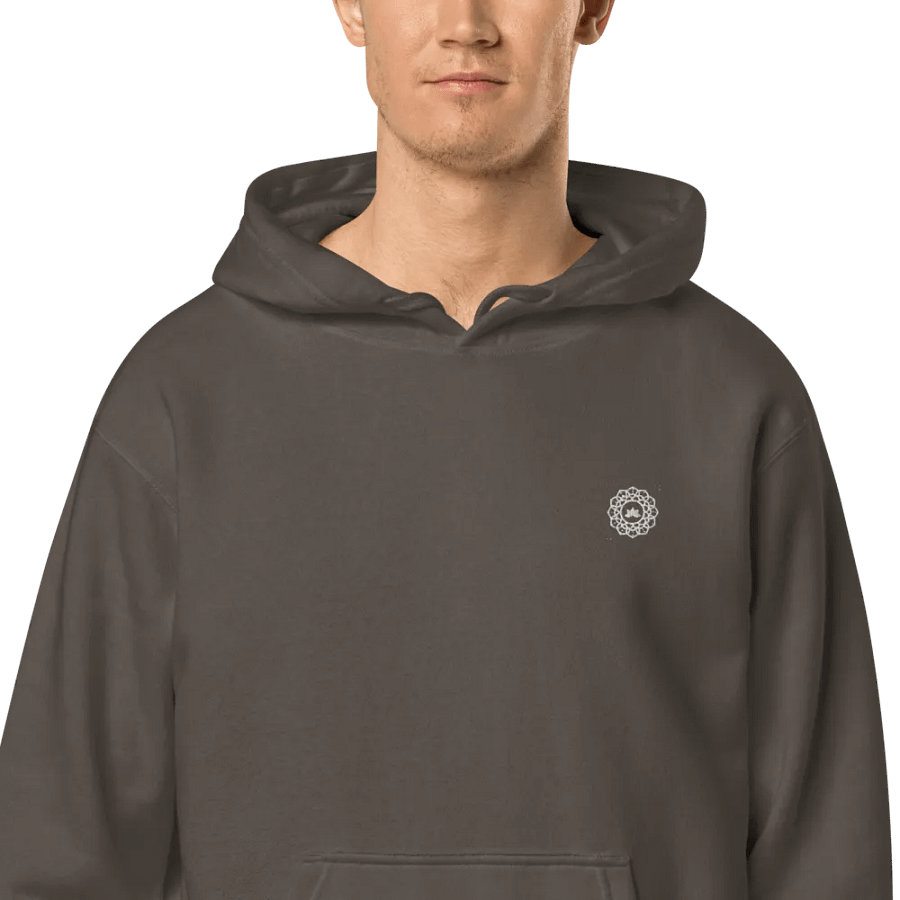 Symmetric Pixelated Mandala Monochrome Hoodie product image (3)