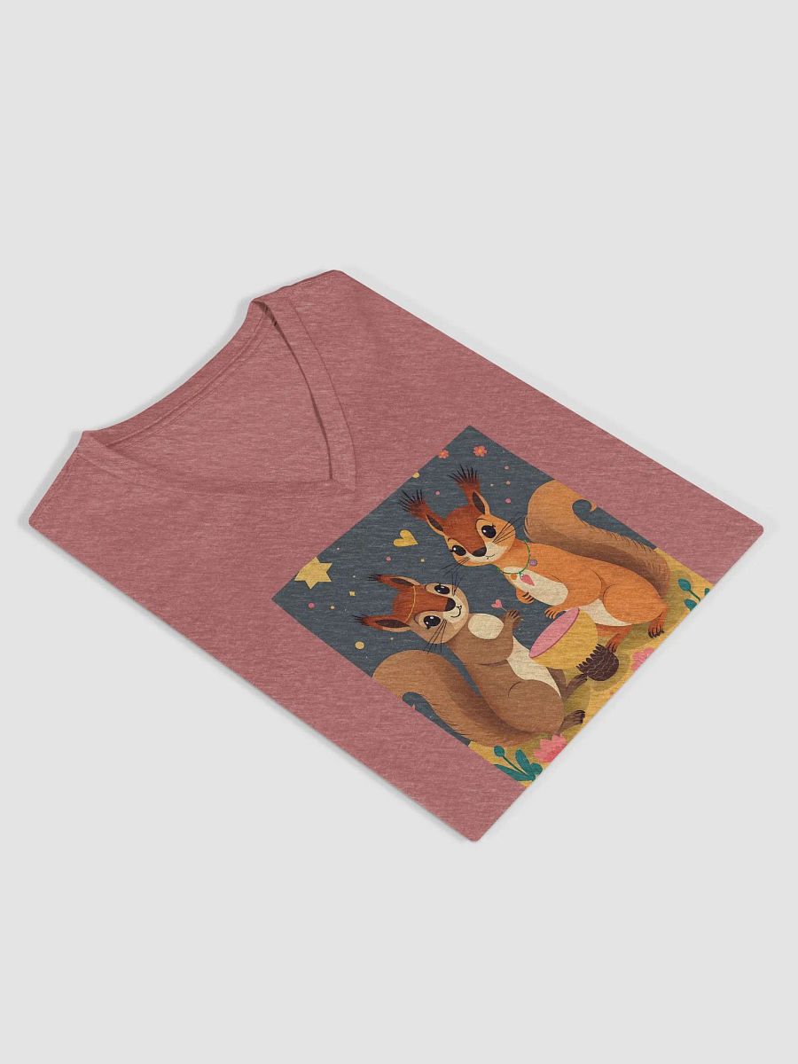 Whimsical Love Squirrels V-Neck Tee product image (4)