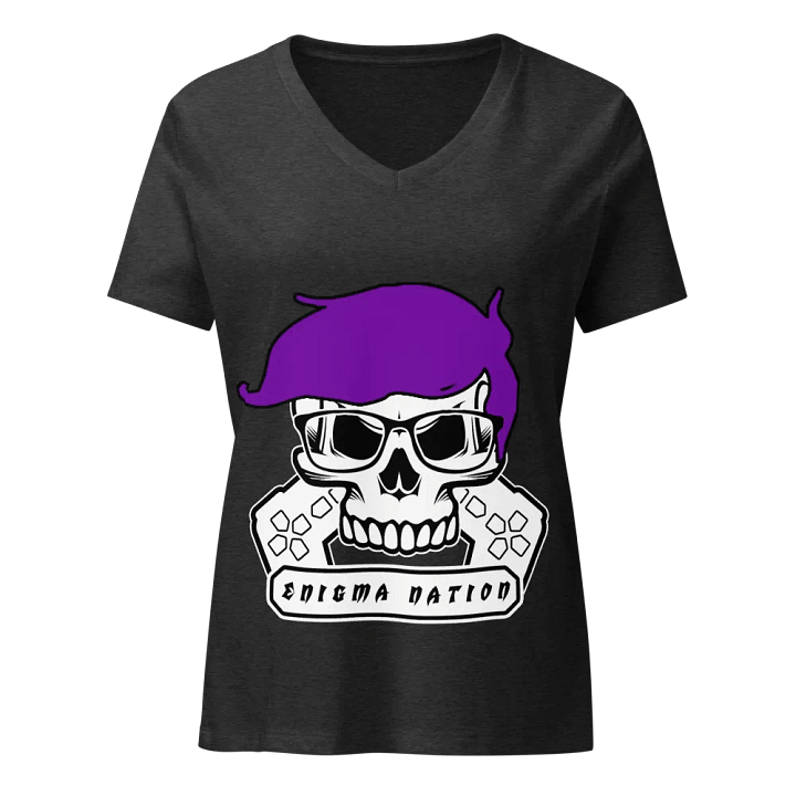 Enigma Nation Bella+Canvas Women's Relaxed V-Neck T-Shirt (PRINTED) product image (1)