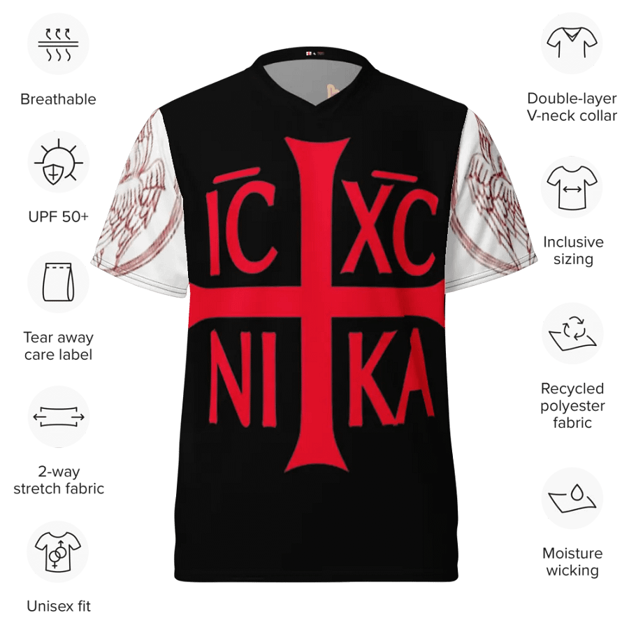 Jesus Christ Conquers All-Over Print Sports Jersey product image (9)