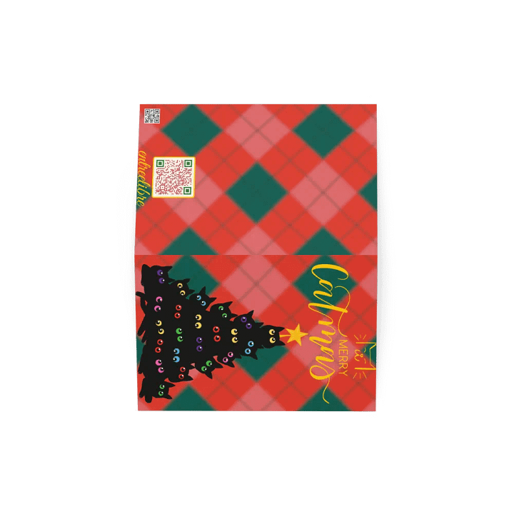 Merry Catmas Tree Greeting Card product image (3)
