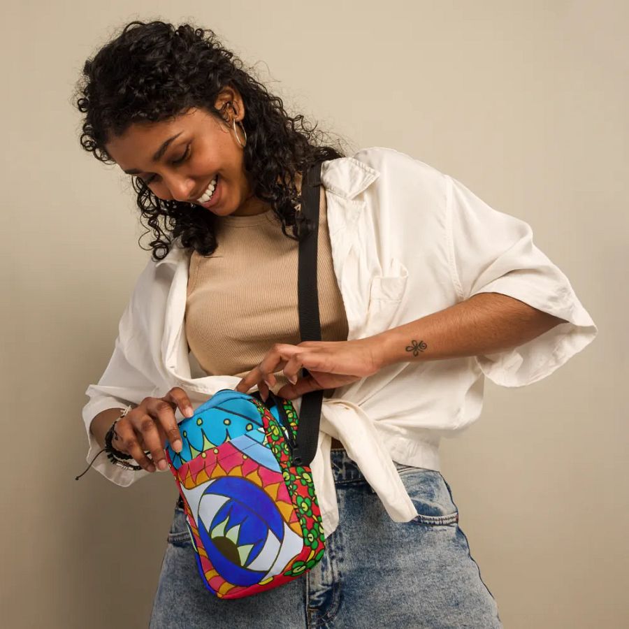 Psychedelic Dreamscape Crossbody Bag product image (4)