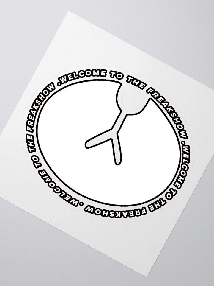 IcyDaRabbit Logo Sticker (White) product image (2)
