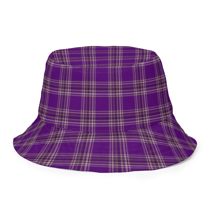 Purple Plaid Dreams Reversible Bucket Hat product image (1)