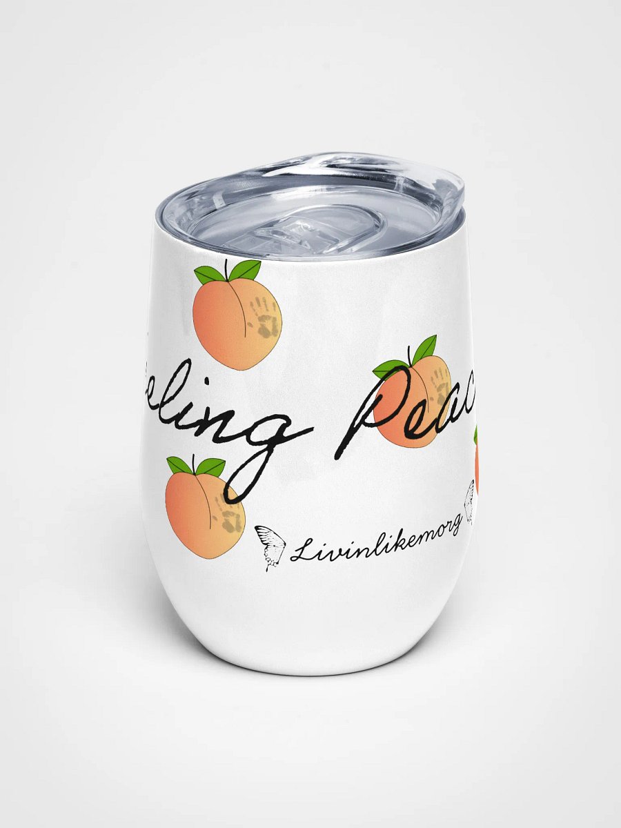 Feeling peachy wine tumbler product image (1)