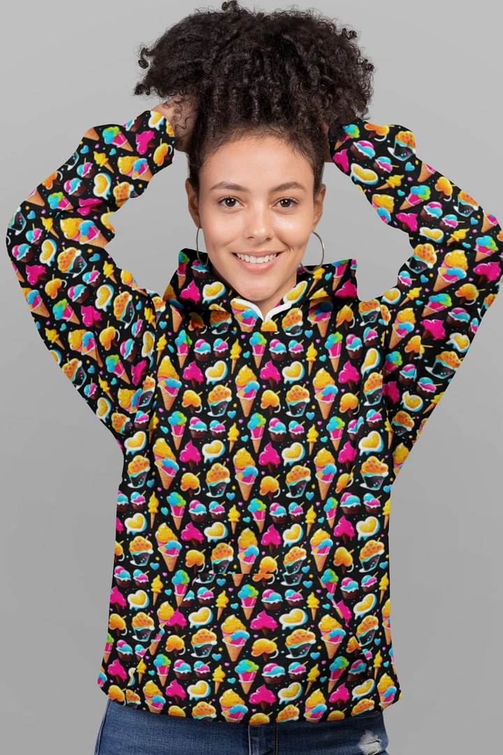 Ice Cream Pattern All Over Print Hoodie product image (1)