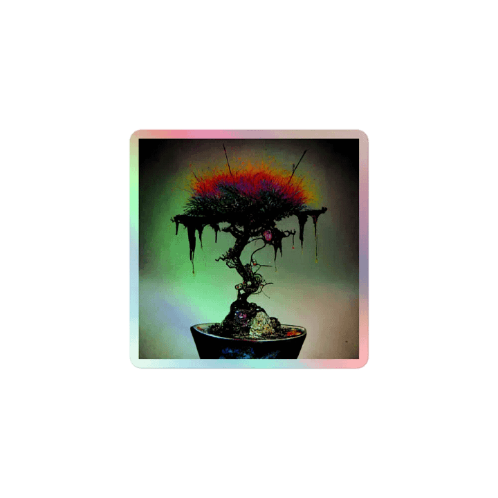Surreal Spectrum: Holographic Plant Sticker Set product image (1)