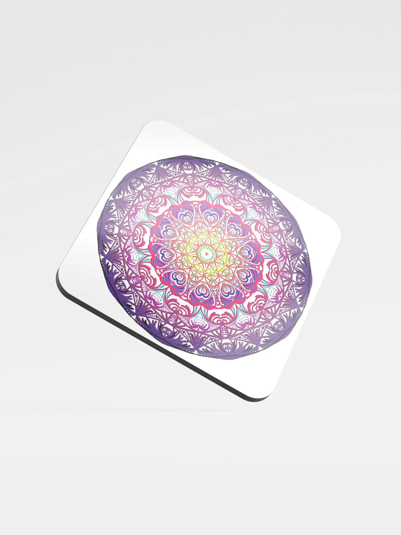 Harmonious Mandala Cork Coaster product image (1)