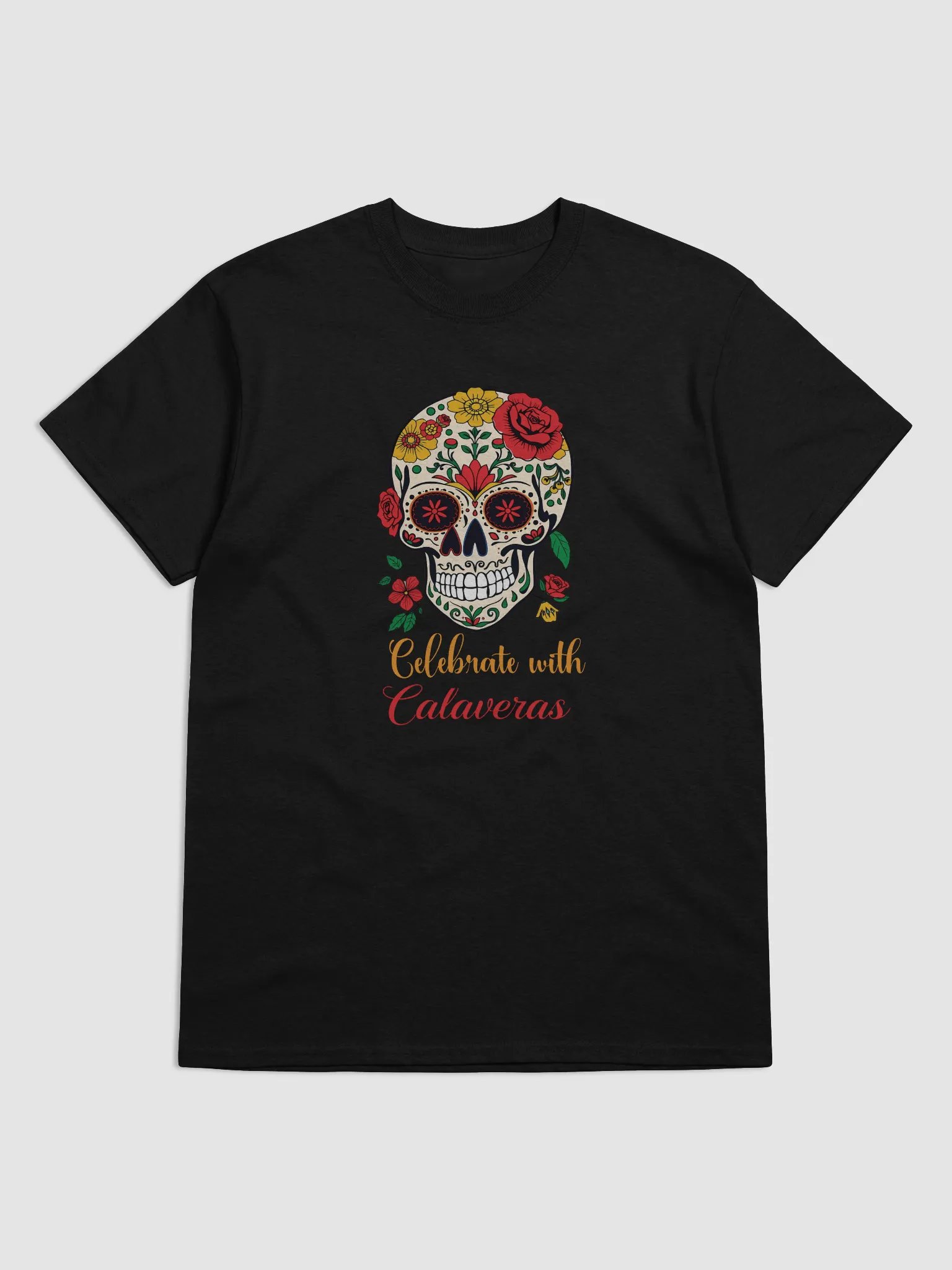 Celebrate with Calaveras Sugar Skull T-Shirt Sugar Skull T-Shirt product image (7)