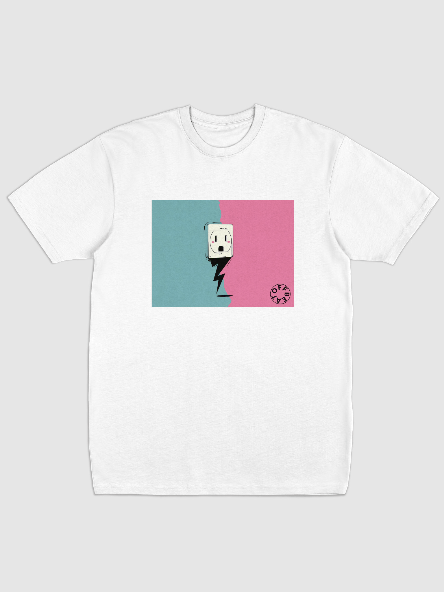 Shocked Two Colour Cotton T-Shirt product image (1)