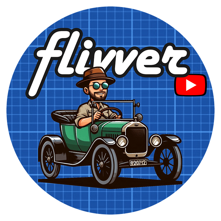 Flivver Toon 3in (75mm) Vinyl Sticker FREE SHIPPING! product image (1)