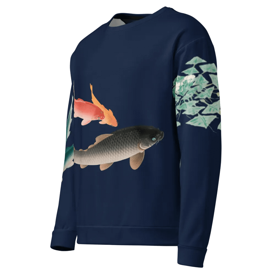 Carp All-Over Print Recycled Unisex Sweatshirt product image (3)